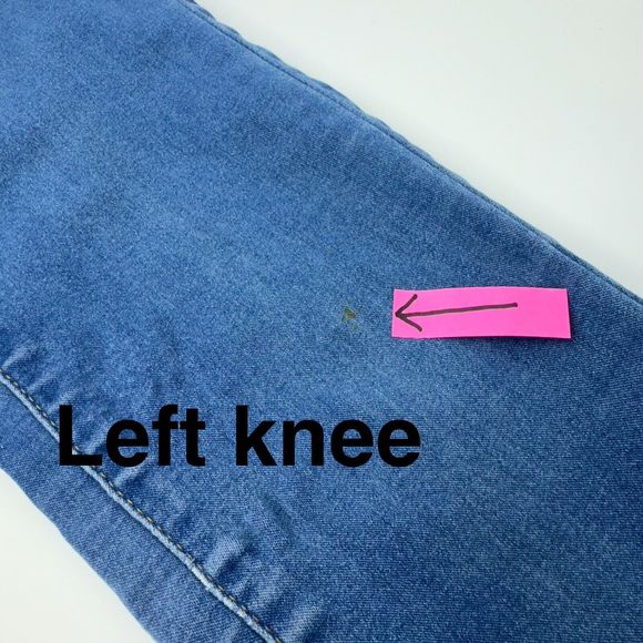 Wax Jeans Butt I Love You Size 0 Skinny Medium Wash Low Rise Denim Blue Stretch - Picture 7 of 9